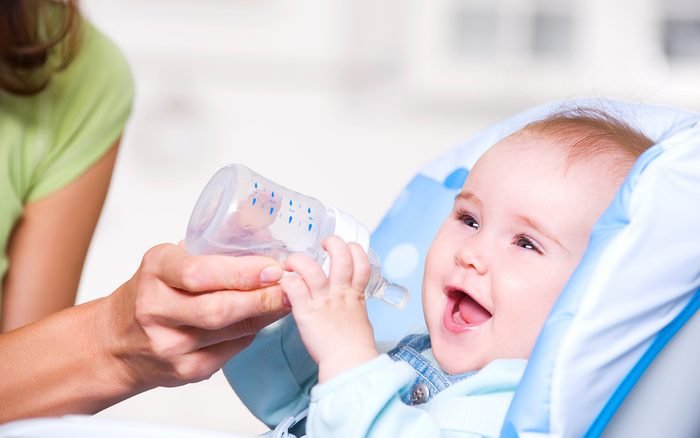 What is the best time to give baby water?